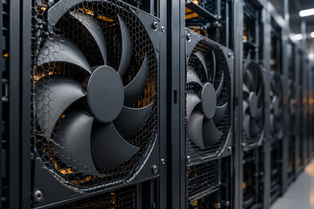 Illustration of a cooling fan array.