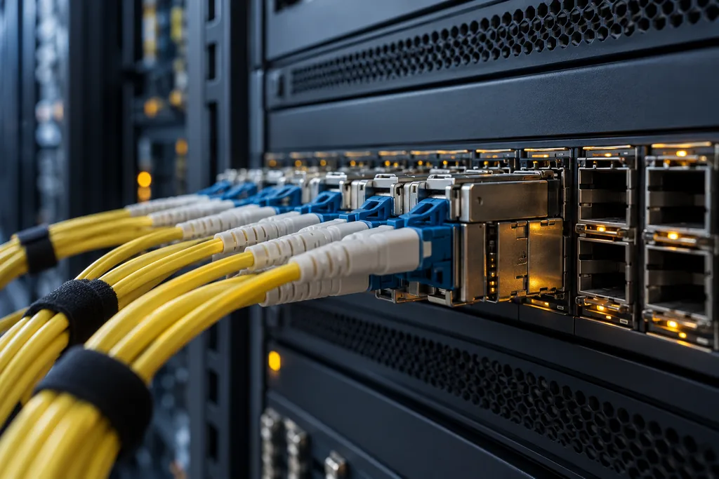 Illustration of optical network connections.