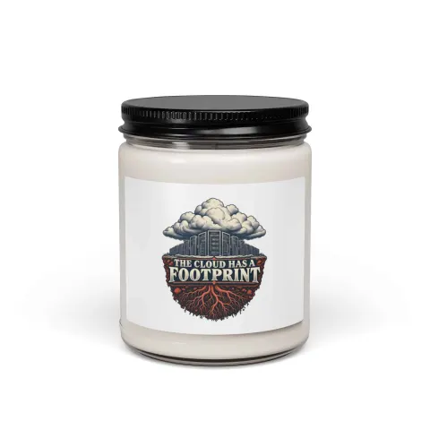 The cloud has a footprint, candle
