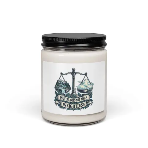 Digital does not mean weightless, candle