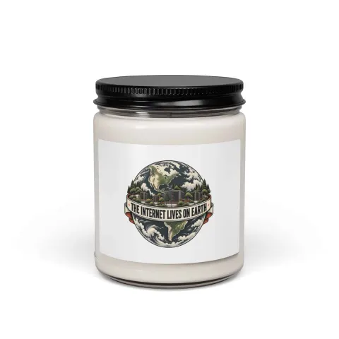 The internet lives on Earth, candle