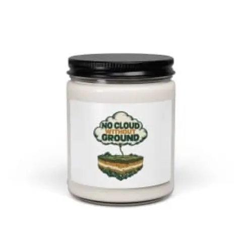 No cloud without ground, candle
