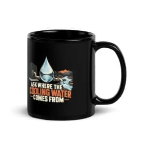 Ask where the cooling water comes from, black mug