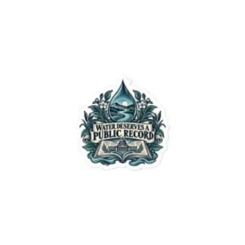 Water deserves a public record, sticker