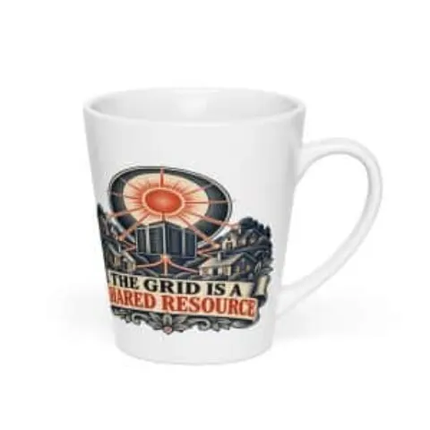 The grid is a shared resource, latte mug