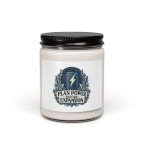 Plan power before expansion, candle