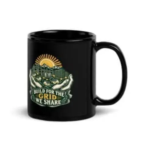 Build for the grid we share, black mug