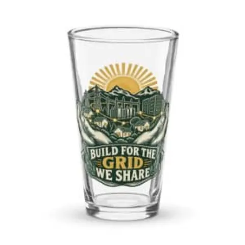 Build for the grid we share, pint glass